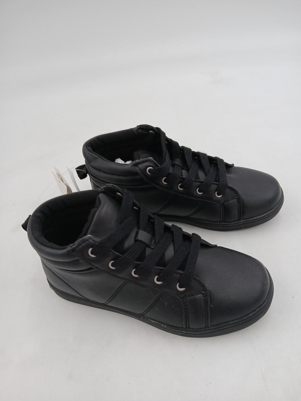 Gap Kids High Top Sneaker Shoes Kids Size 1 Black High Top Lace Up Casual School